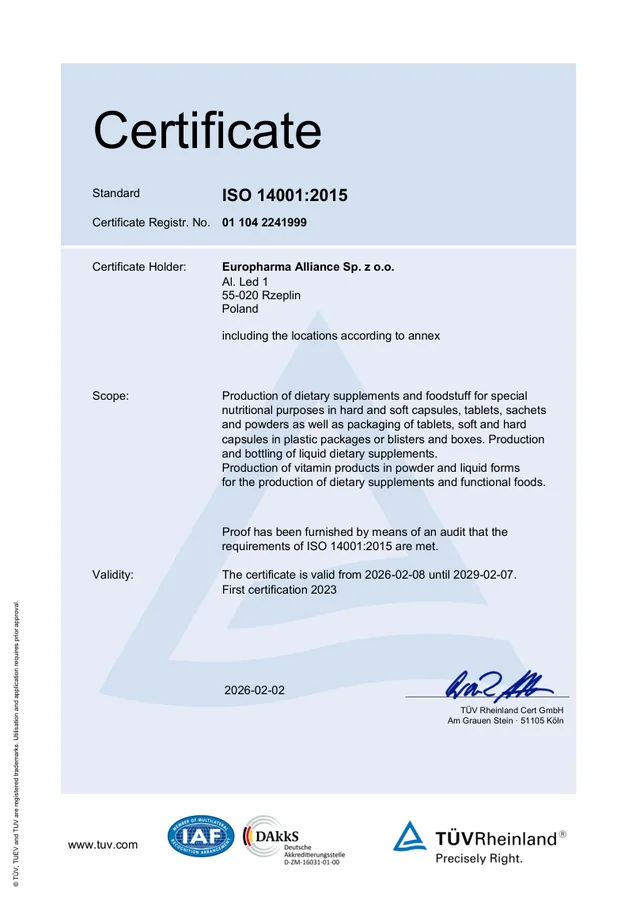 TÜV FSSC 22000 HACCP