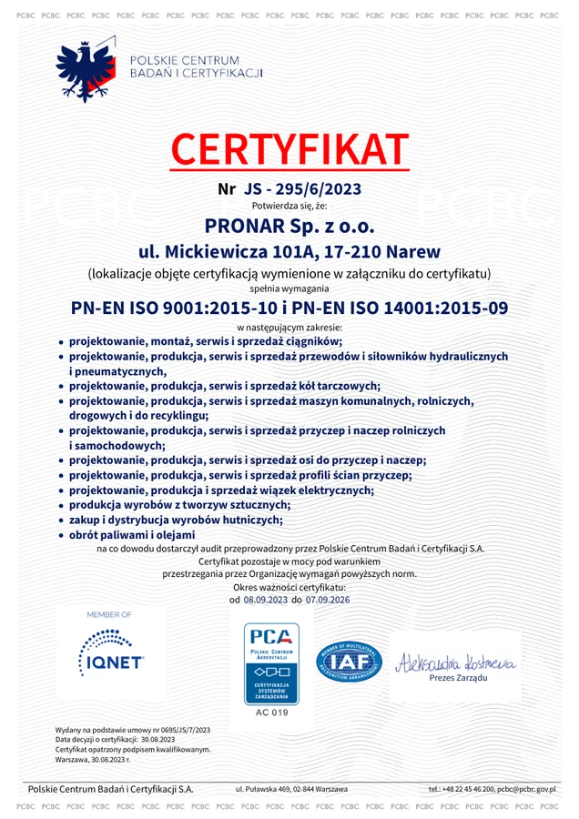 PCBC ISO 9001 Polska
